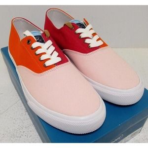 Men's Sperry Cloud CVO Pink Orange Colorblock Low Top Sneakers Size 9 NWT EB-18